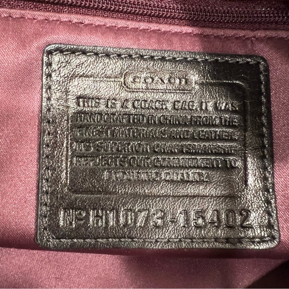 Coach Gold Monogram Leather Strap Brown Shoulder Bag & Wallet - Picture 13 of 14